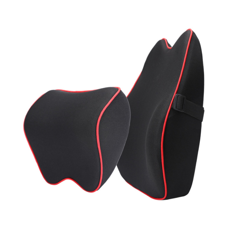 Headrest carr Yiwu Wenbao tacaíocht lumbar cuimhne carr cadás pillow mhaolú lumbar a sholáthraíonn carr loingseoireachta titim
